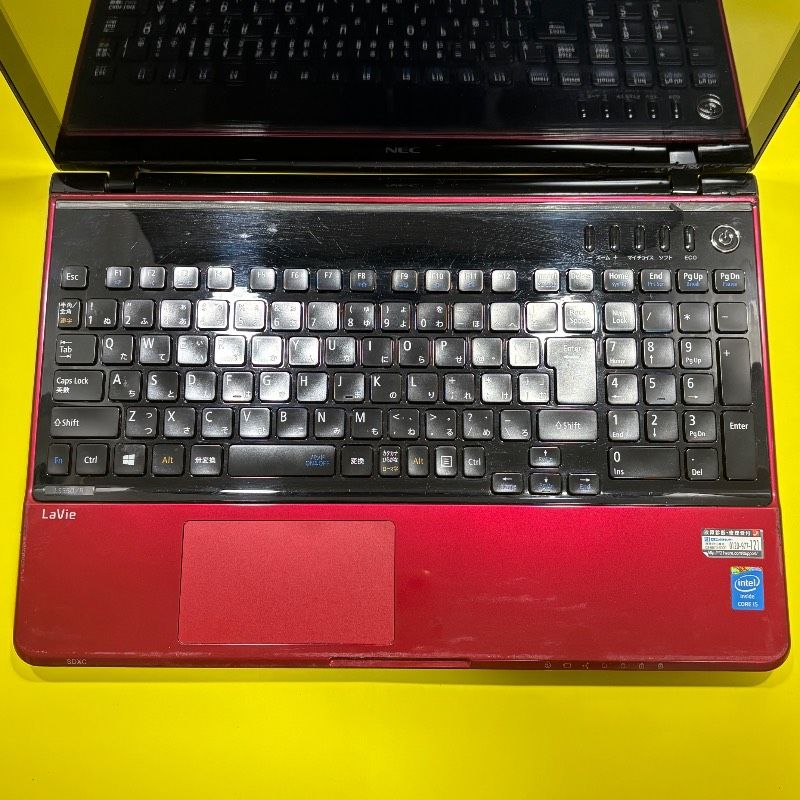 DELL ノートPC Windows10 赤 エクセル ワード ✨薄型モデル✨すぐ