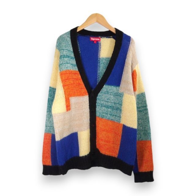 SUPREME 19ss Patchwork Mohair Cardigan Multicolor サイズL