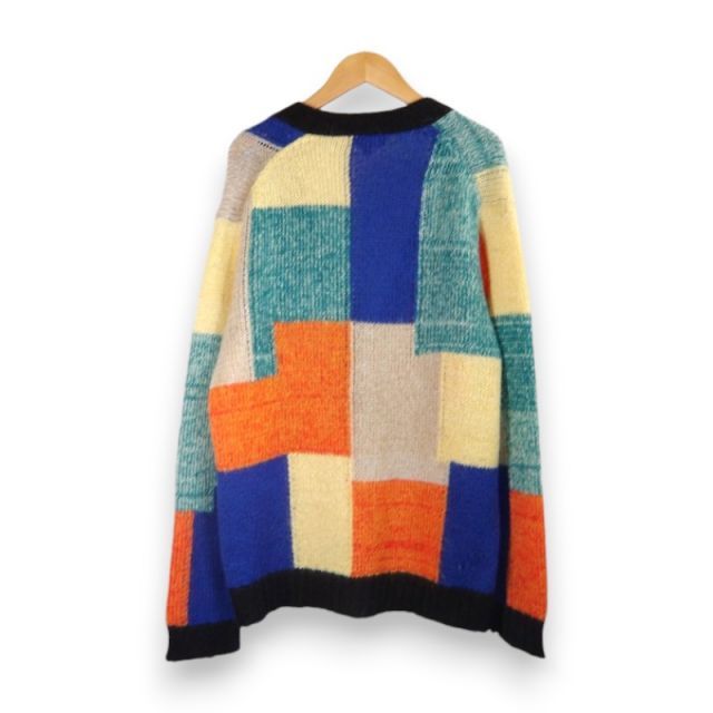 SUPREME　パッチワークモヘアニットカーディガン SUPREME 19ss Patchwork Mohair Cardigan Multicolor サイズL