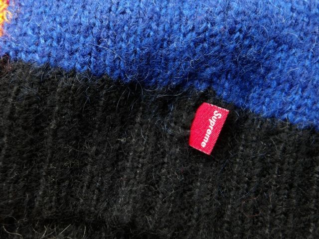 SUPREME 19ss Patchwork Mohair Cardigan Multicolor サイズS
