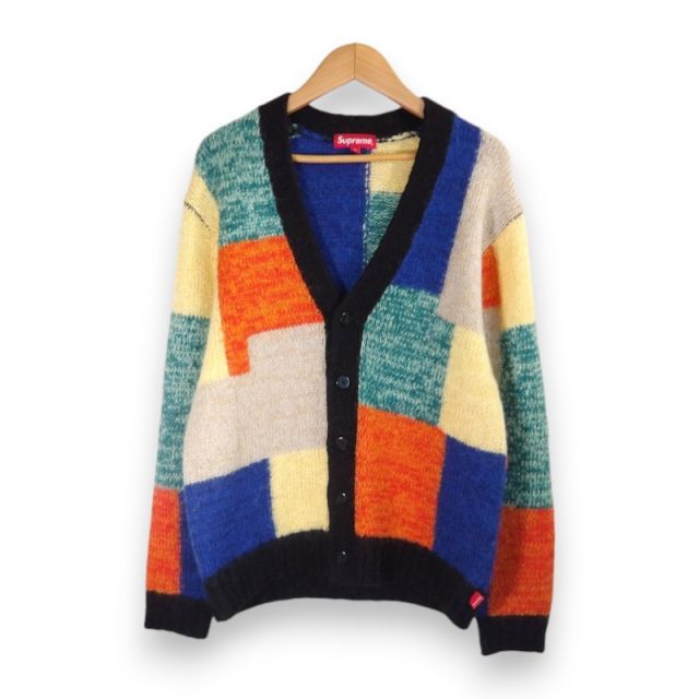 SUPREME 19ss Patchwork Mohair Cardigan Multicolor サイズS