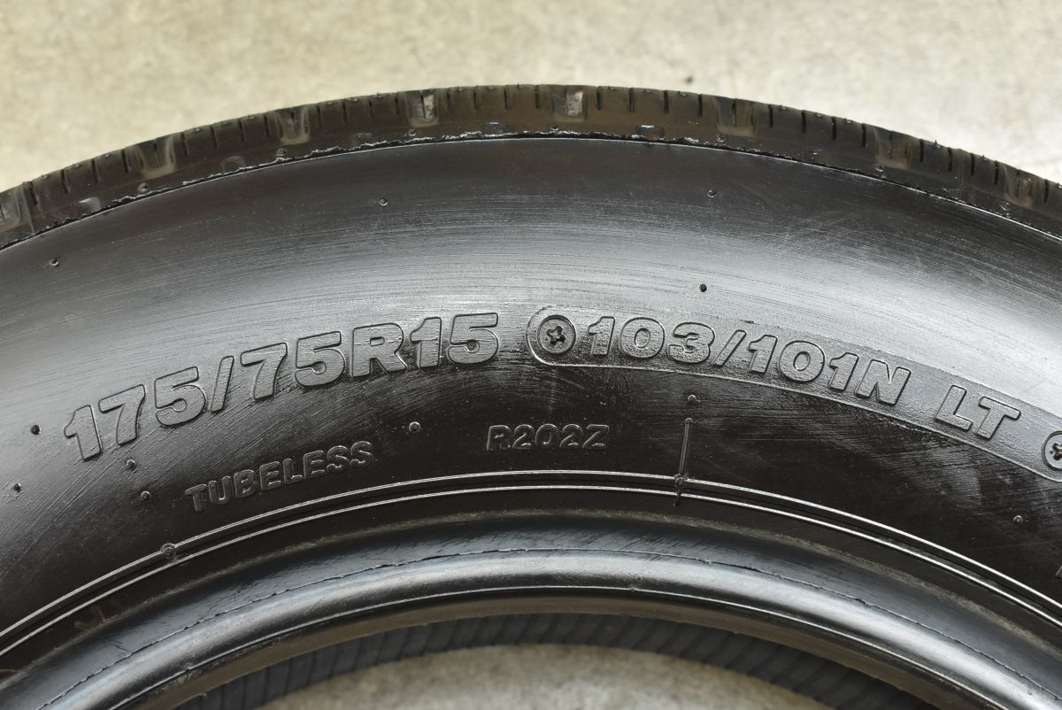 2025年製 新車外し品】ブリヂストン V-STEEL RIB R202 175/75R15 LT 6