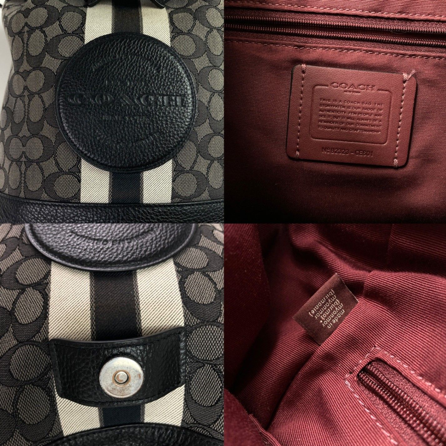 コーチ COACH シグネチャー ドローストリング リュック バックパック 