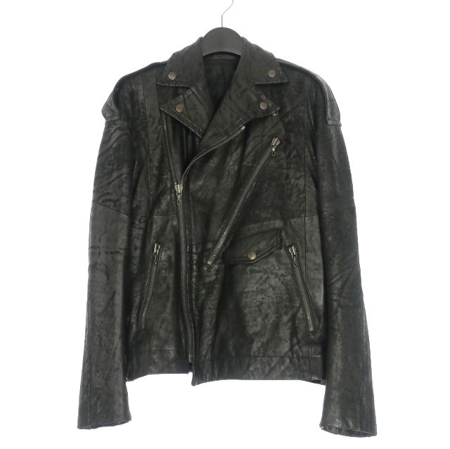 ユリウス JULIUS 17SS ラムレザー ダブルライダース ジャケット