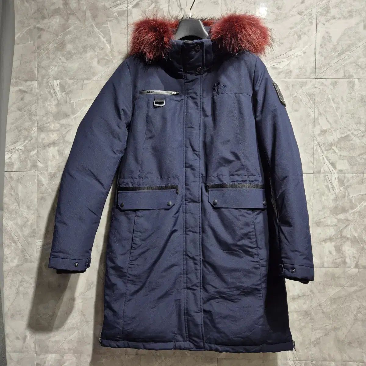 NEPA レディース ロングダウン ネイビー ファー フード 【公式通販】