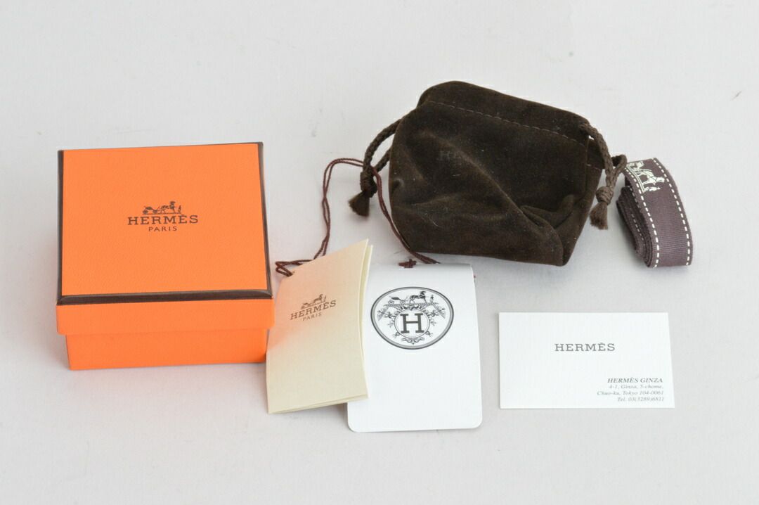 エルメス HERMES スカーフリング 90 ポルト・ボヌール マロンアルザン