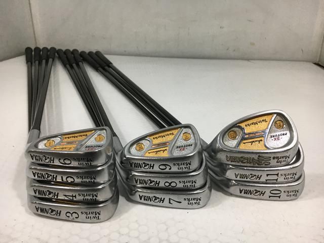 返品OK 【中古ゴルフクラブ】(10本セット)ホンマ ツインマークス プロ