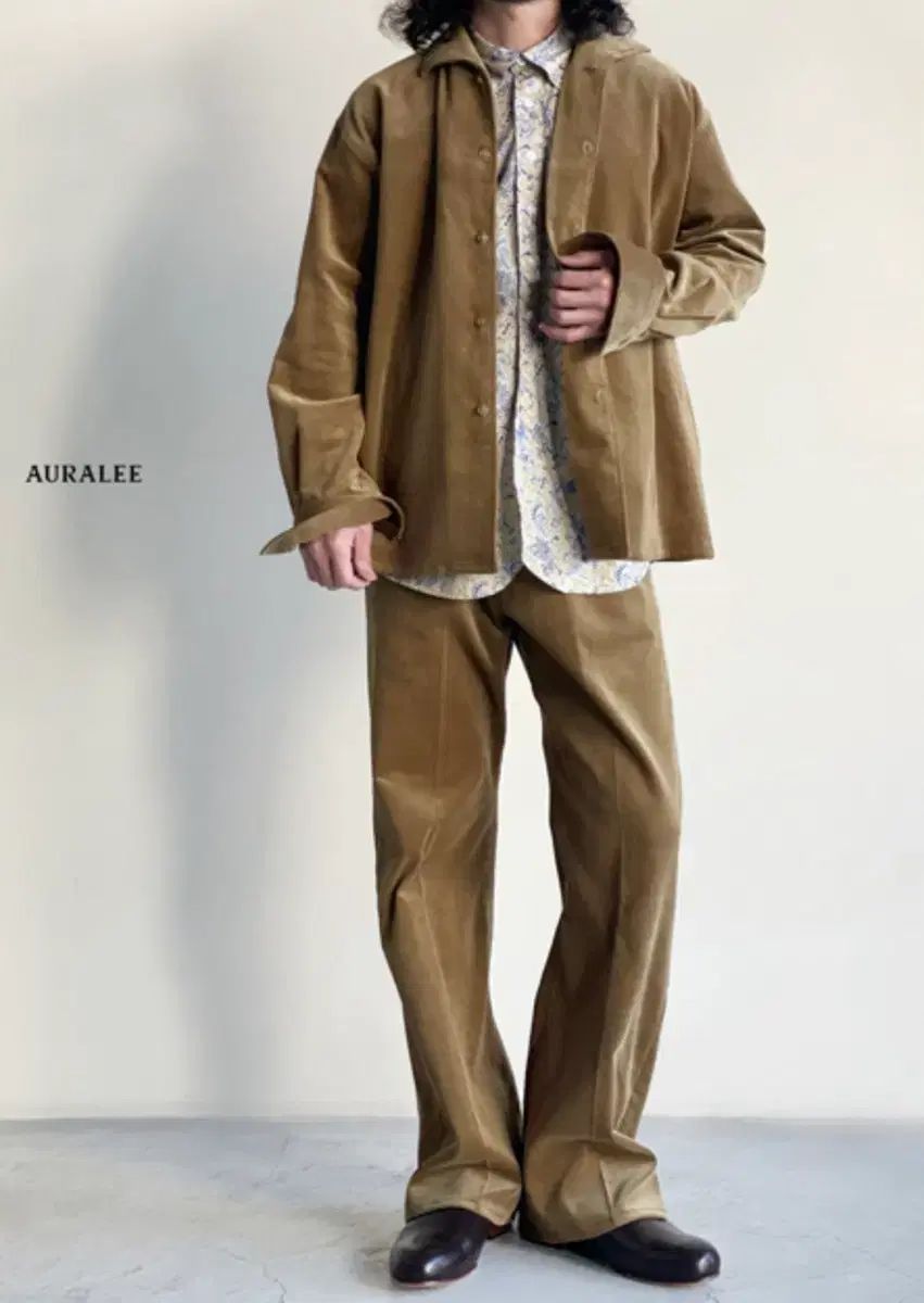 AURALEE オーラリー コーデュロイ パンツ 3サイズ レッド ブラウン
