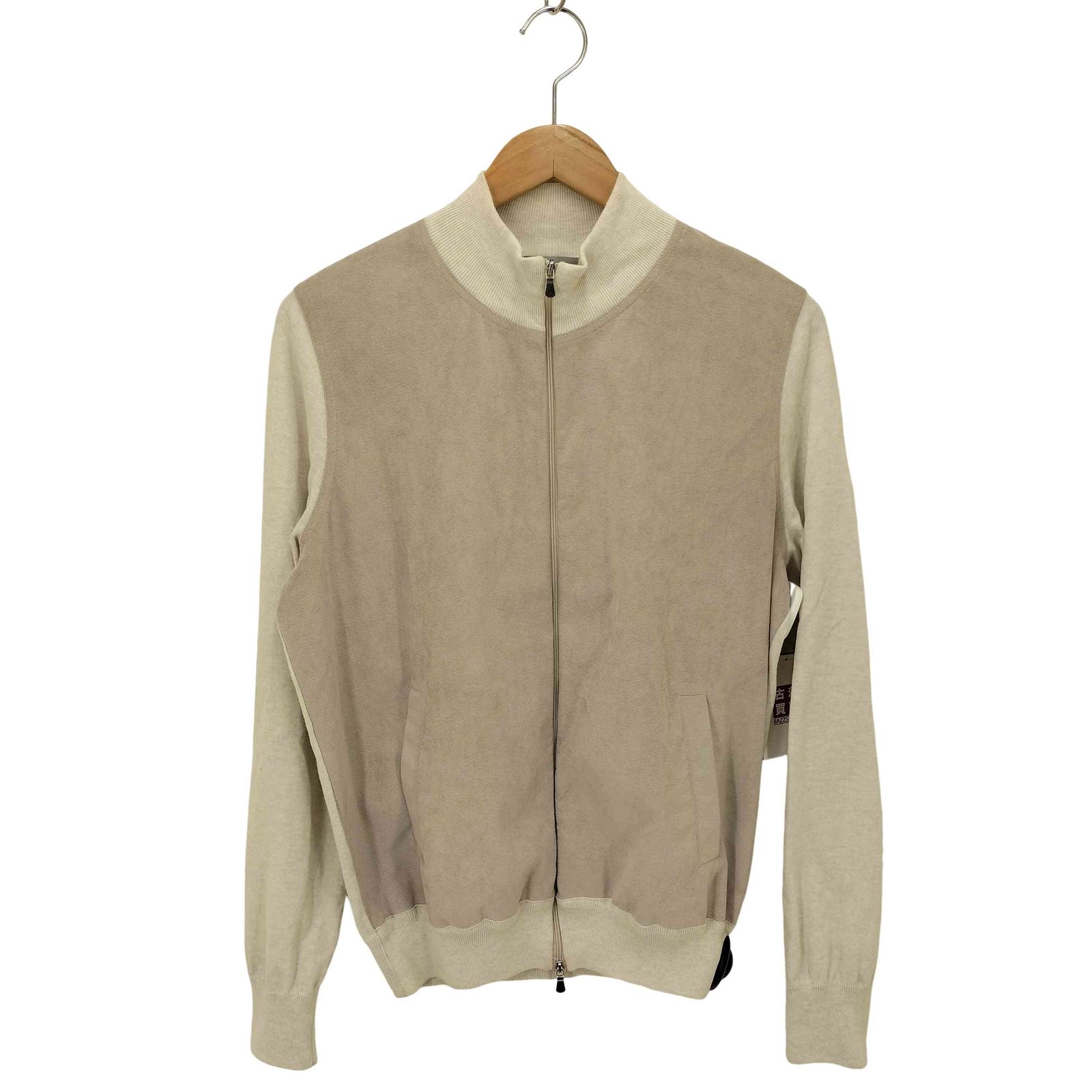 GRAN SASSO グランサッソ ブルゾン（その他） メンズ 【古着】【中古】 グランサッソ Gran Sasso ハイゲージコットン ダブルジップ ニット