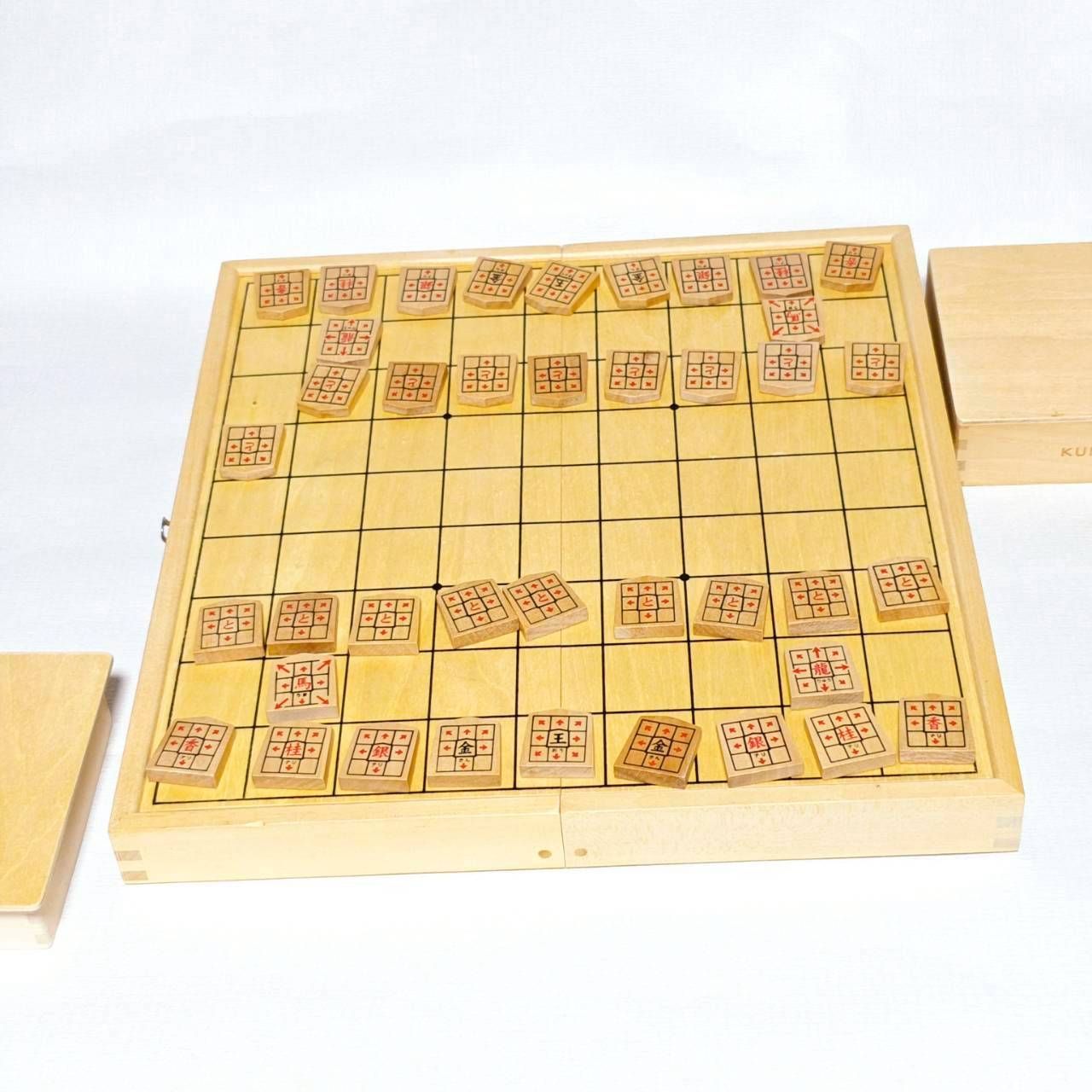 KUMON くもん スタディ将棋 木製 将棋セット 知育玩具 美品 説明書なし