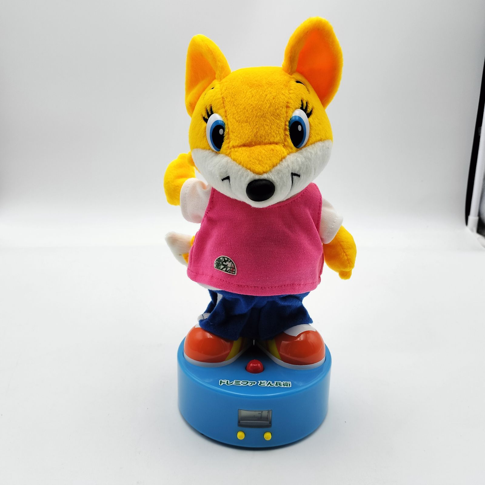 ドレミファどん兵衛 どんぎつね 目覚まし時計 ぬいぐるみ 置時計
