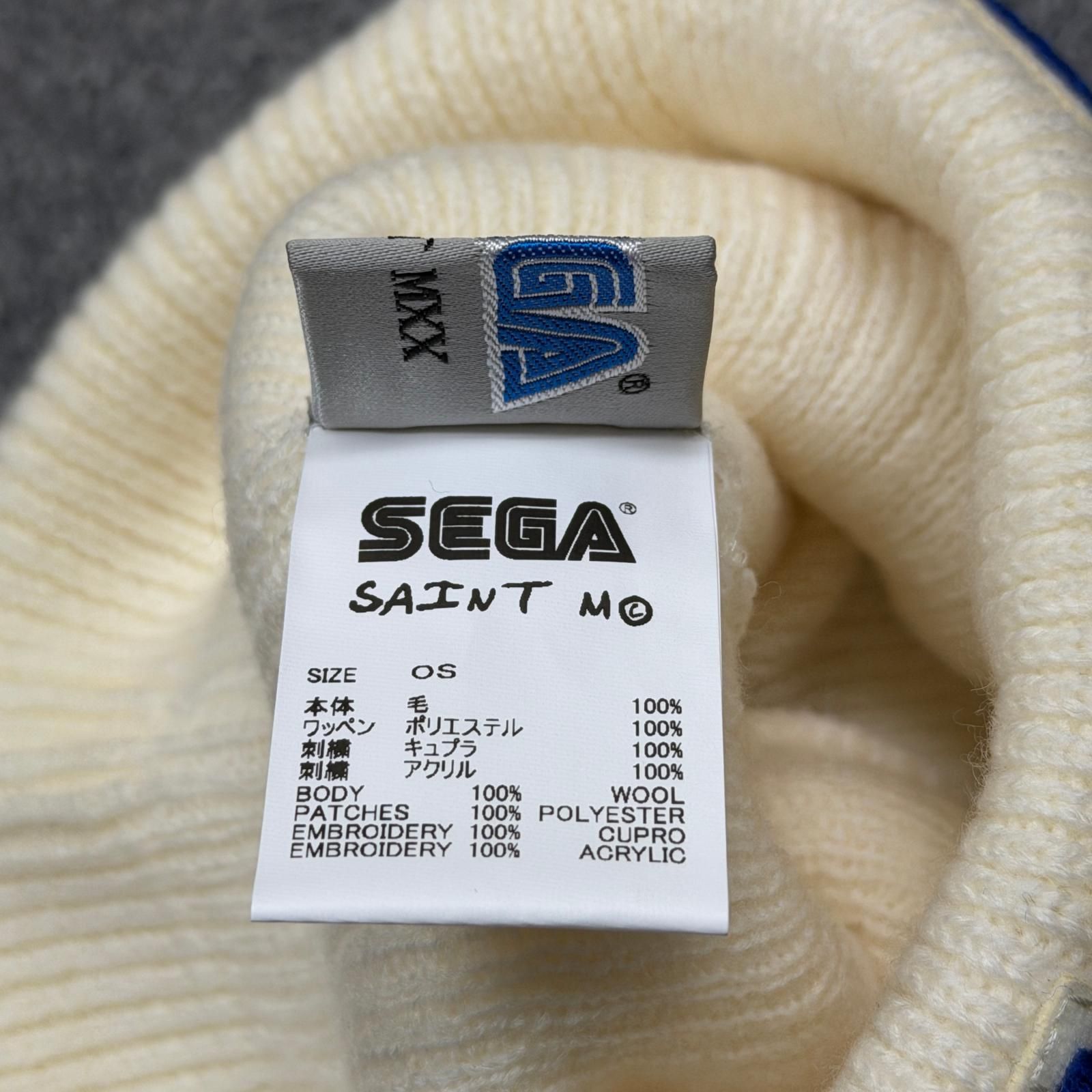 参考上代30800円 未使用 SAINT MICHAEL × SEGA 25AW SG_KNIT CAP