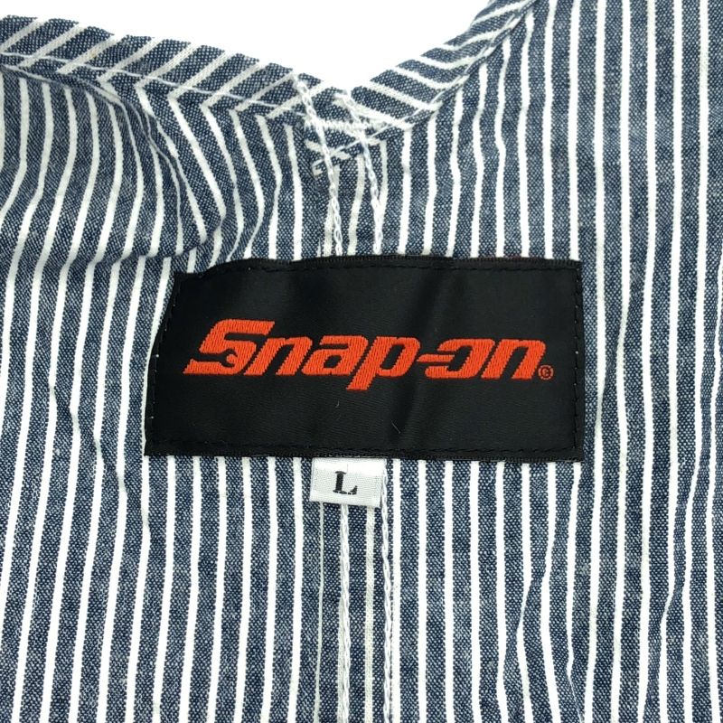 中古】Snap-on オーバーオール ストライプ柄 GE-924 サイズL[91