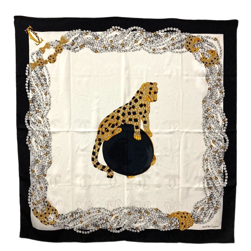 Cartierカルティエ ヒョウデザイン スカーフ Cartierカルティエ ヒョウデザイン スカーフ 20日まで5%オフ Cartier