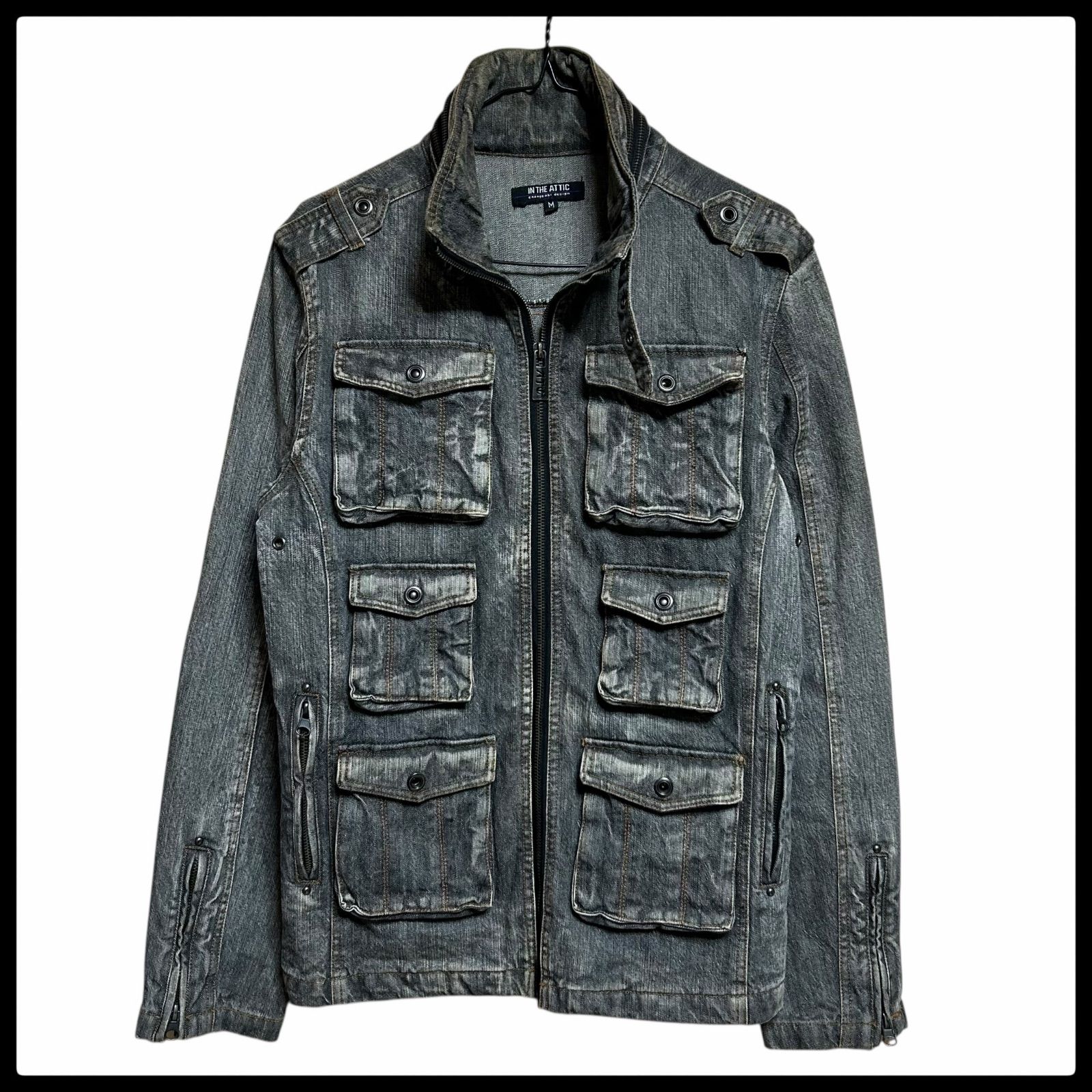 IN THE ATTIC 00S Vintage Gimmick Military Jacket Y2K archive