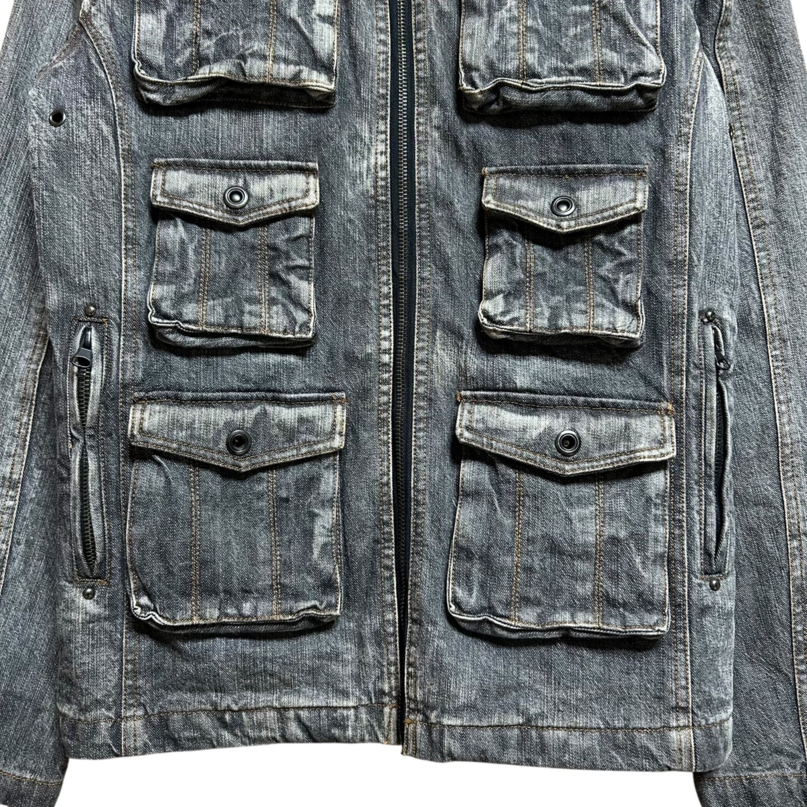 IN THE ATTIC 00S Vintage Gimmick Military Jacket Y2K archive