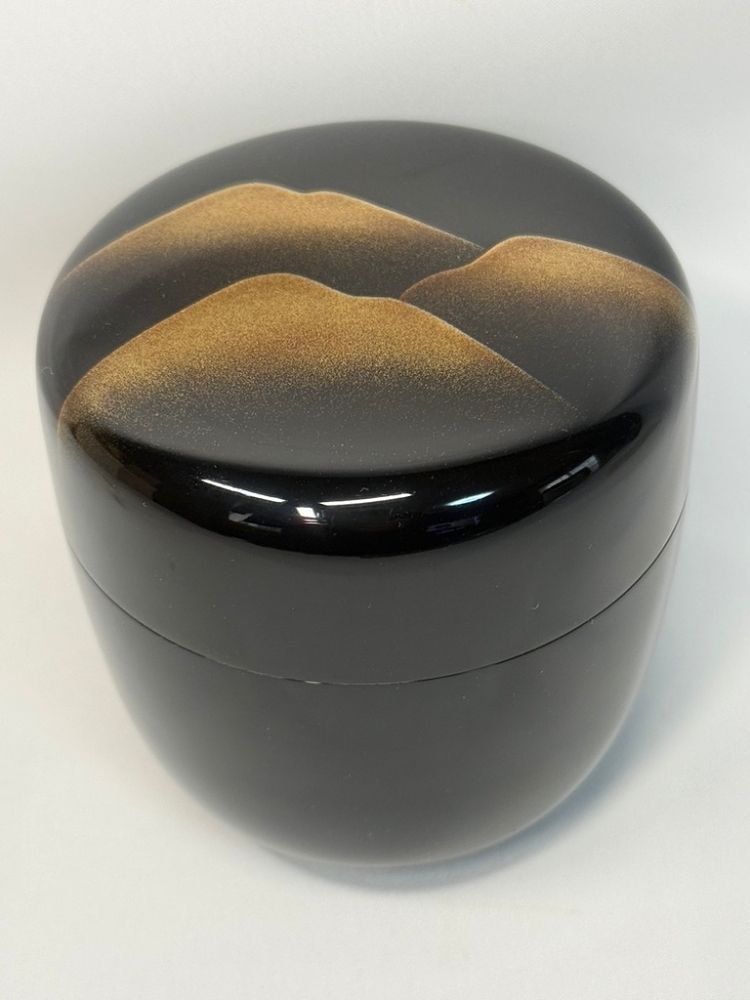 鷹ヶ峯蒔絵 棗 鳳斎 未使用】井筒鳳斎 鷹ヶ峰蒔絵