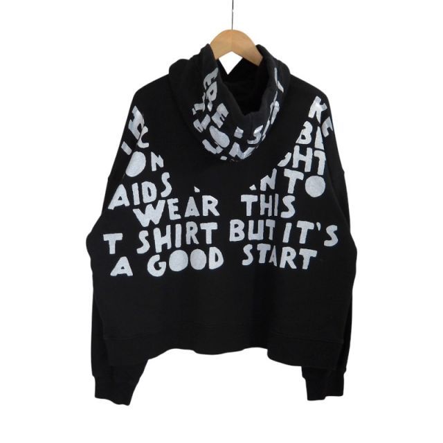 Maison Margiela 19aw AIDS CHARITY PRINT HOODIE BKACL サイズXS