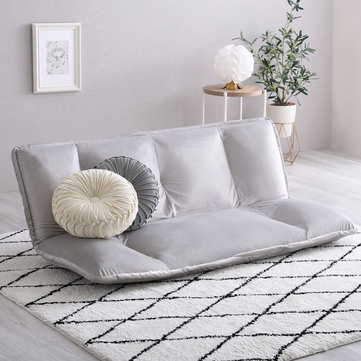 リクライニングローソファ