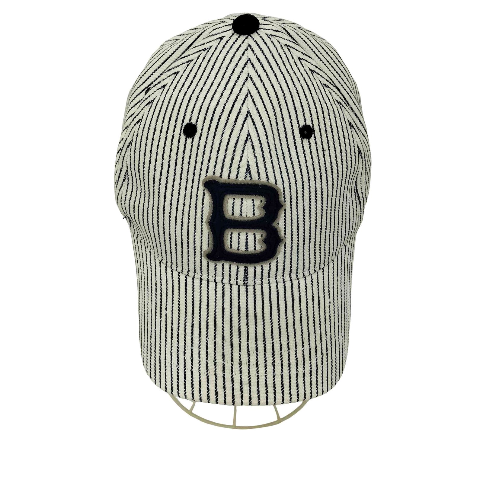 ユーズドフルギ USED古着 Bワッペン ストライプ6パネルキャップ メンズ