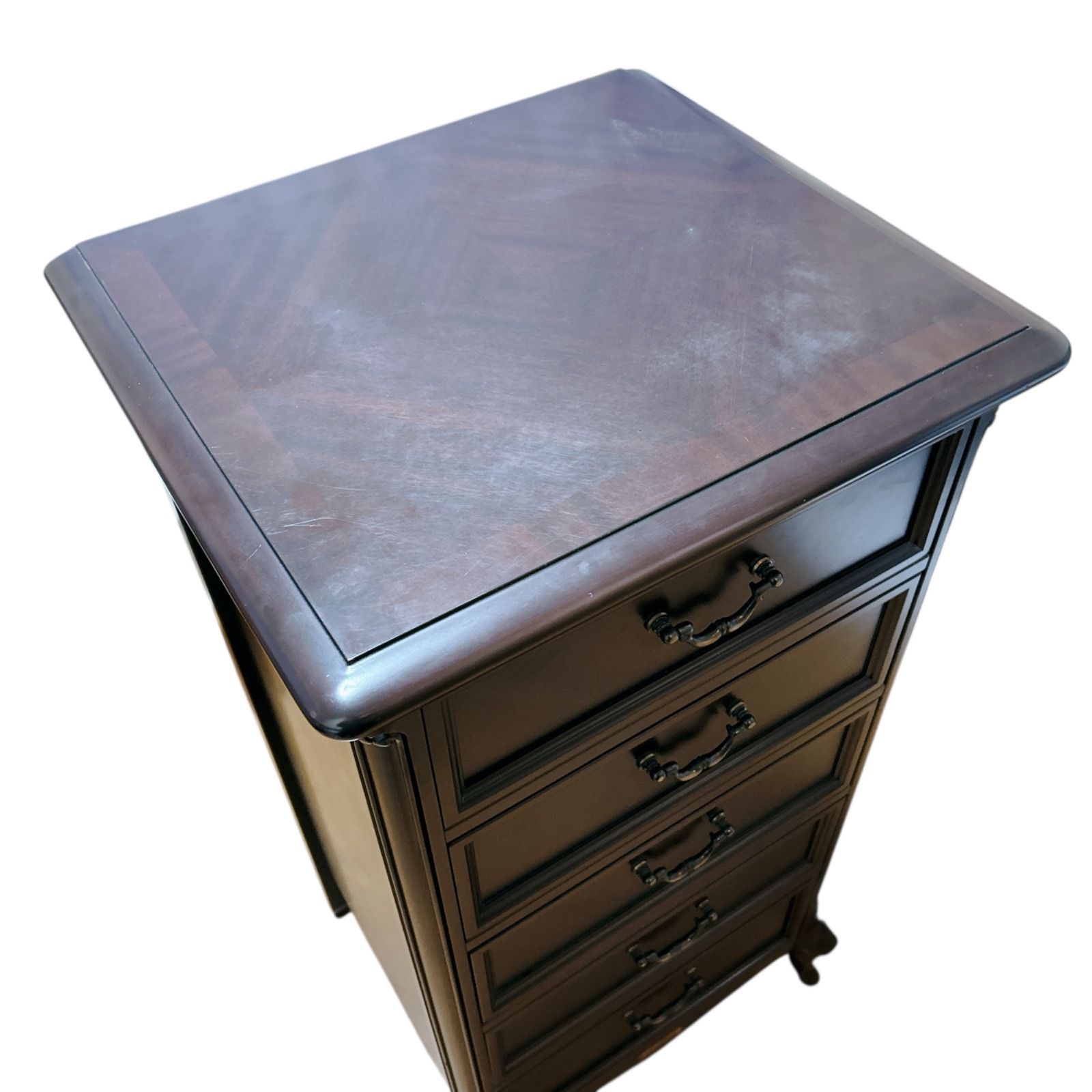 東海家具 SriTokai 猫脚 キャビネット 箪笥 タンス コンソール 5段