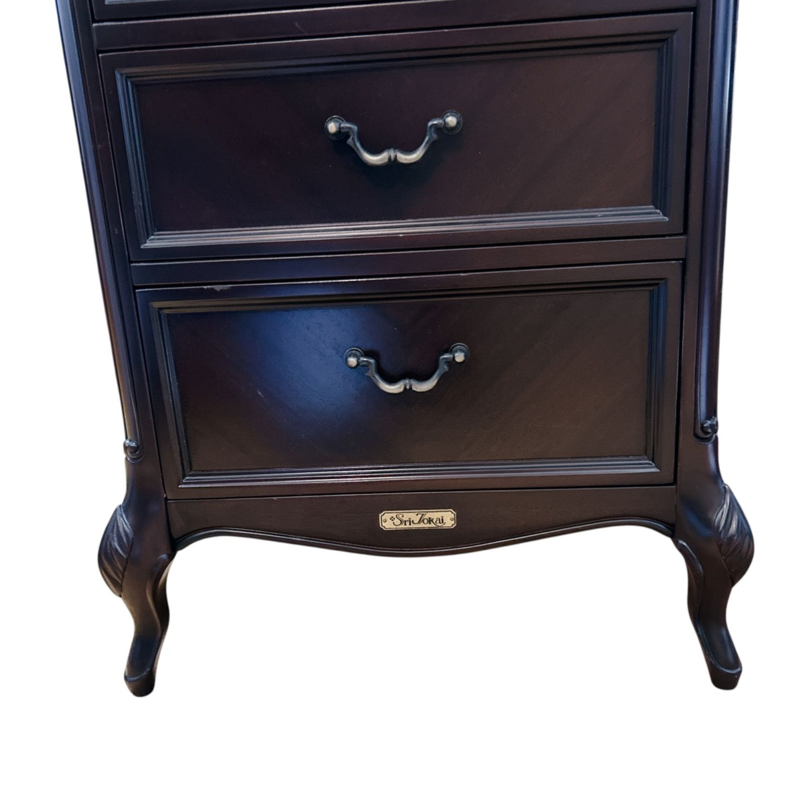 東海家具 SriTokai 猫脚 キャビネット 箪笥 タンス コンソール 5段