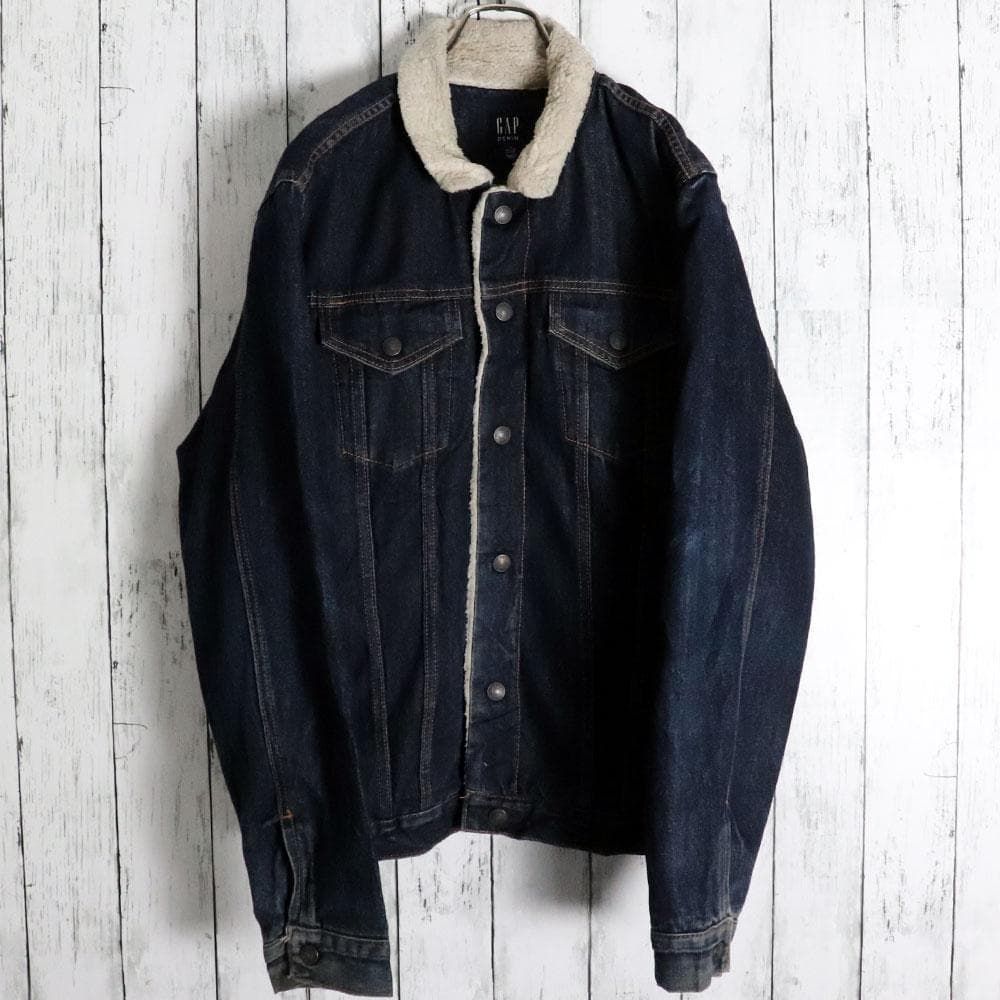 GAP ギャップ 2018年モデル 裏ボア デニムジャケット Gジャン - メルカリ