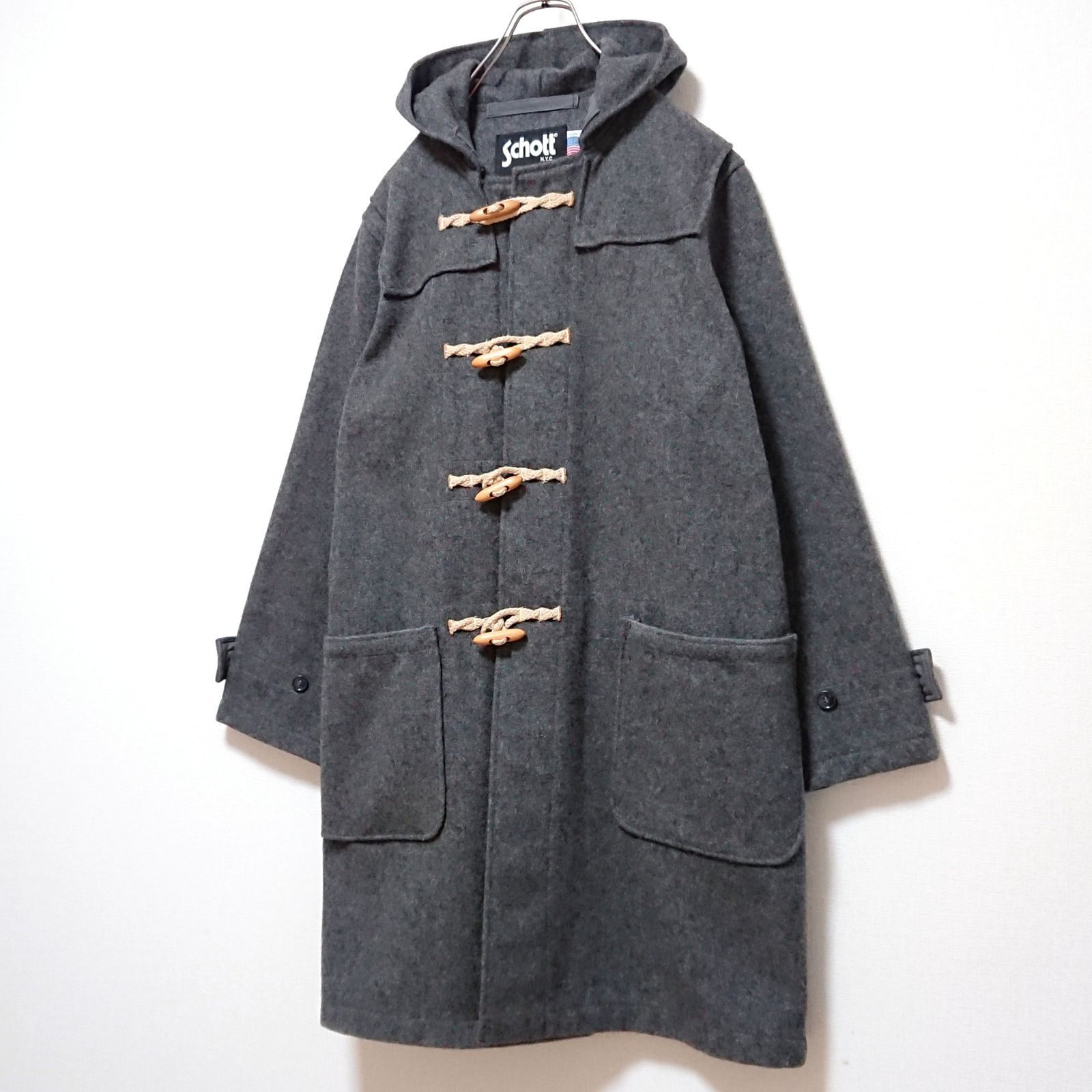 希少 SCHOTT ショット 100周年記念 ダッフルコート ボーダー L 希少 SCHOTT ショット 100周年記念 ダッフルコート ボーダー L 90s