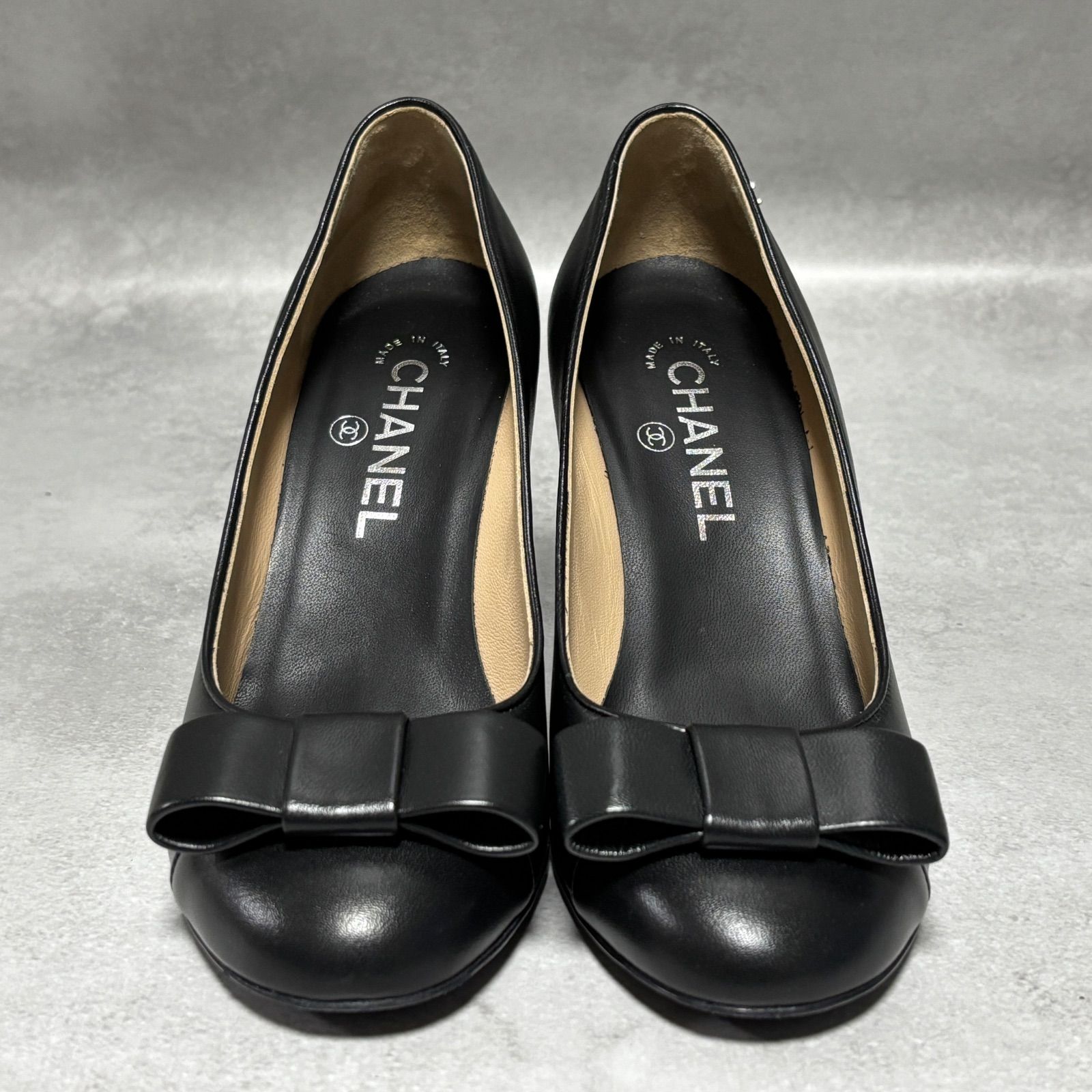 CHANEL レザーブラックパンプス（サイズ36） CHANEL(シャネル) パンプス ブラック サイズ 36｜【公式】カインドオル