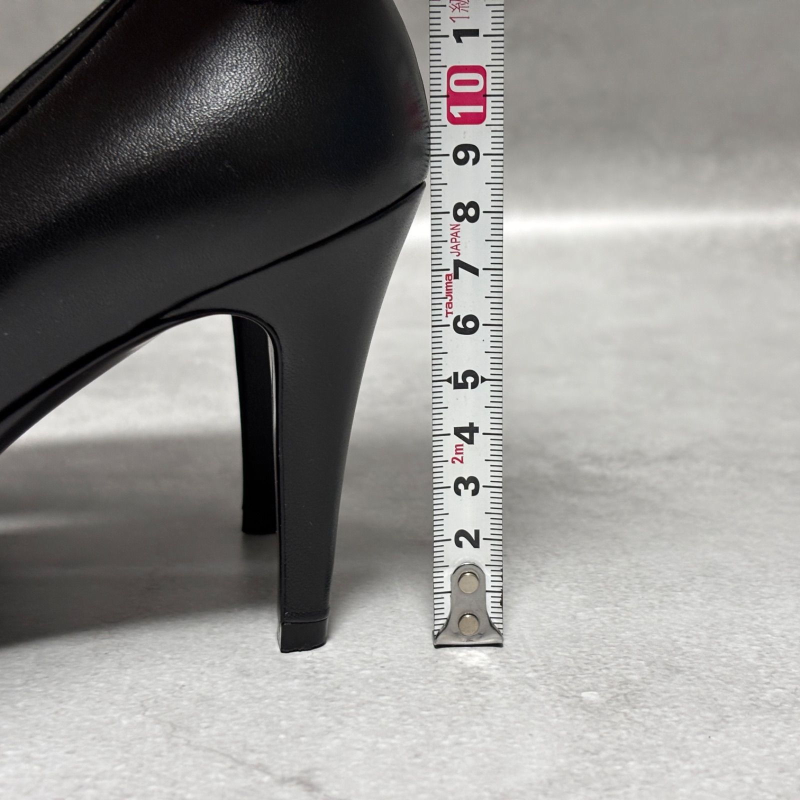 希少 CHANEL シャネル レザー リボン パンプス ブラック 黒 37C 約24cm