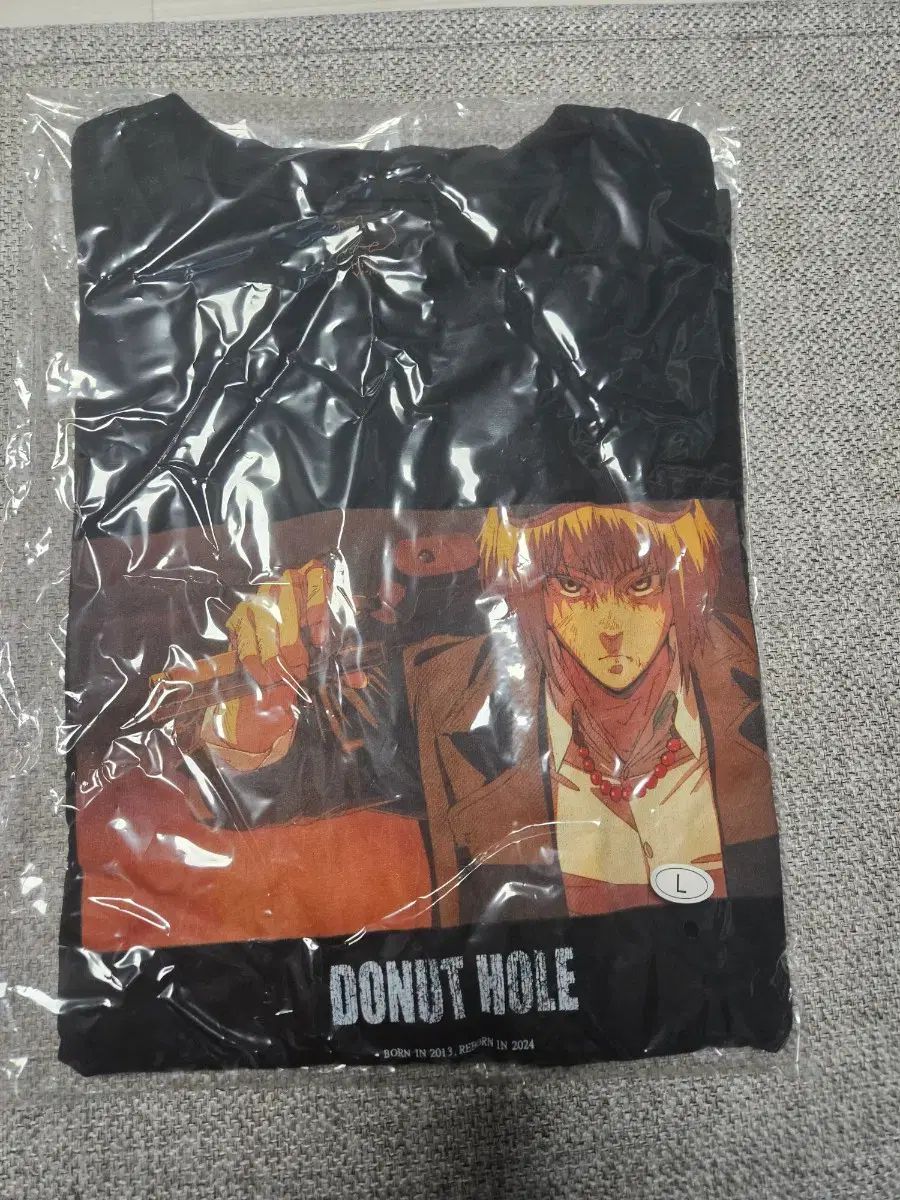 米津玄師MD ドーナッツホール キャラクター プリンティング 半袖 Tシャツ ブラック L