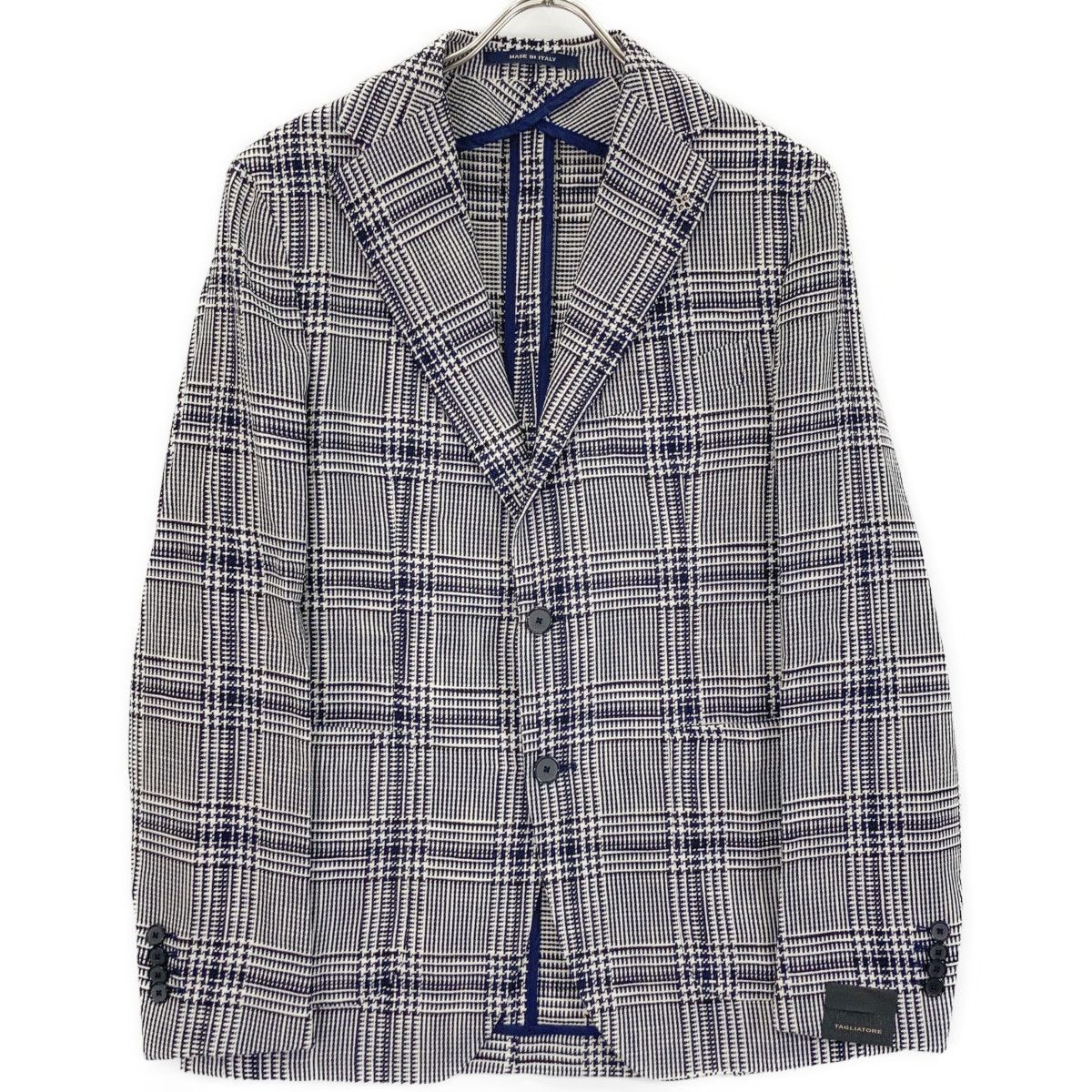 TAGLIATORE サイズ48 三者混 チェック 1SMC22K ジャケット TAGLIATORE タリアトーレ 1SMC22K ﾁｪｯｸ ｼﾙｸ混 2Bｼﾞｬｹｯﾄ 44 - メルカリ