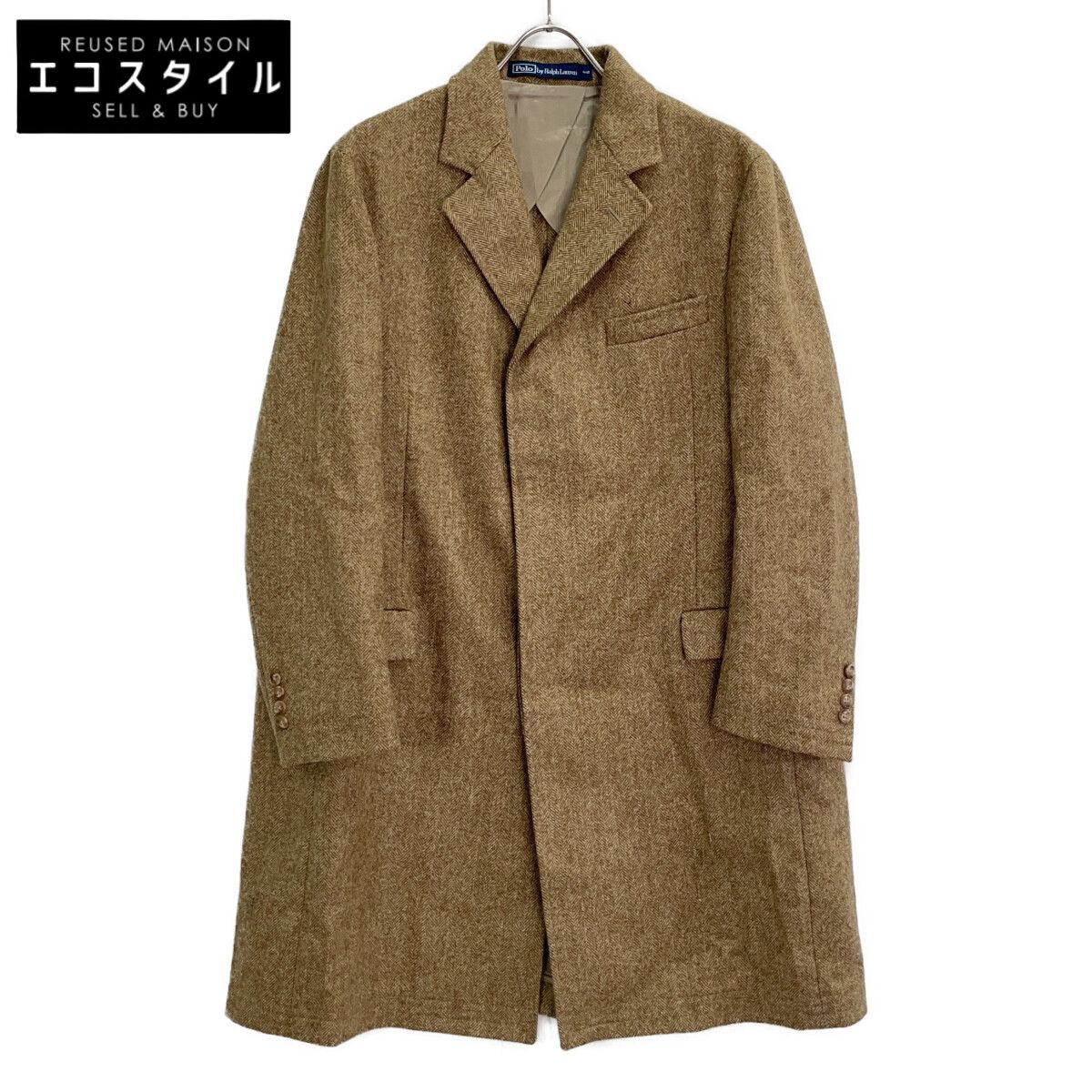 POLO RALPH LAUREN ポロ ラルフローレン ﾍﾞｰｼﾞｭ ｳｰﾙ ﾂｲｰﾄﾞ ﾍﾘﾝﾎﾞｰﾝ