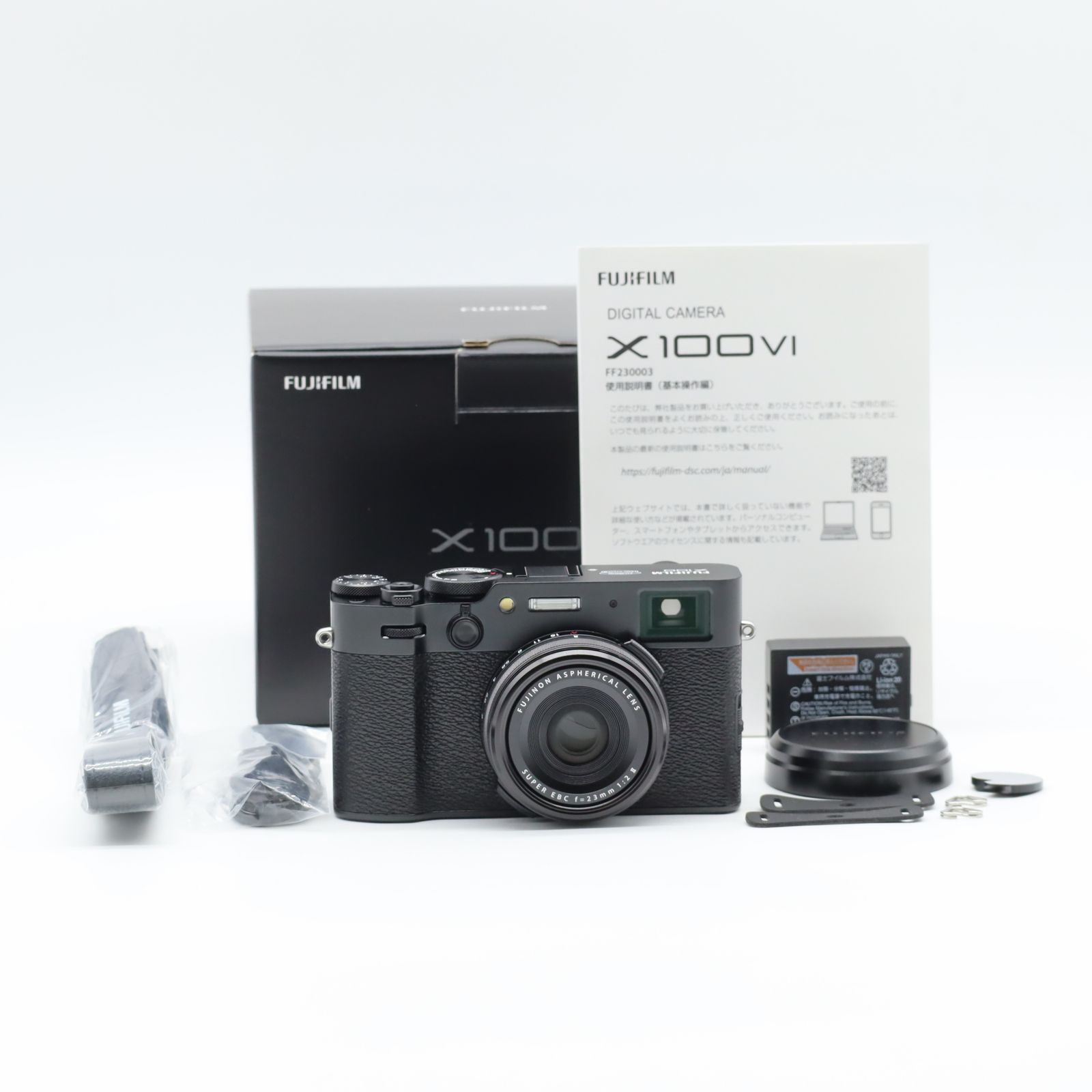☆極上品☆FUJIFILM X100VI ブラック ショット数 369回 2言語モデル