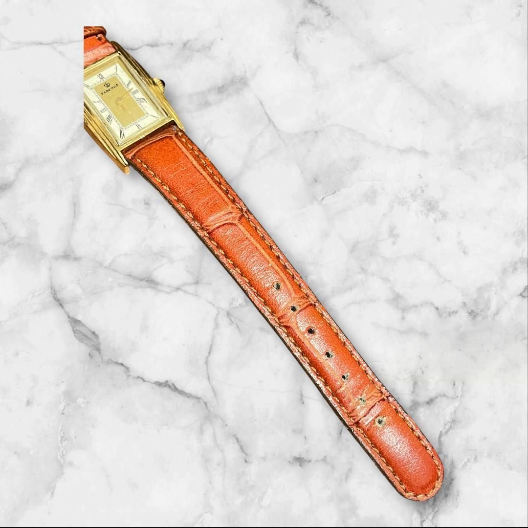 FABERGÉ ファベルジェ 腕時計 ヴィンテージ 手巻き ゴールド レザー FABERGÉ ファベルジェ 腕時計 ヴィンテージ 手巻き ゴールド レザー