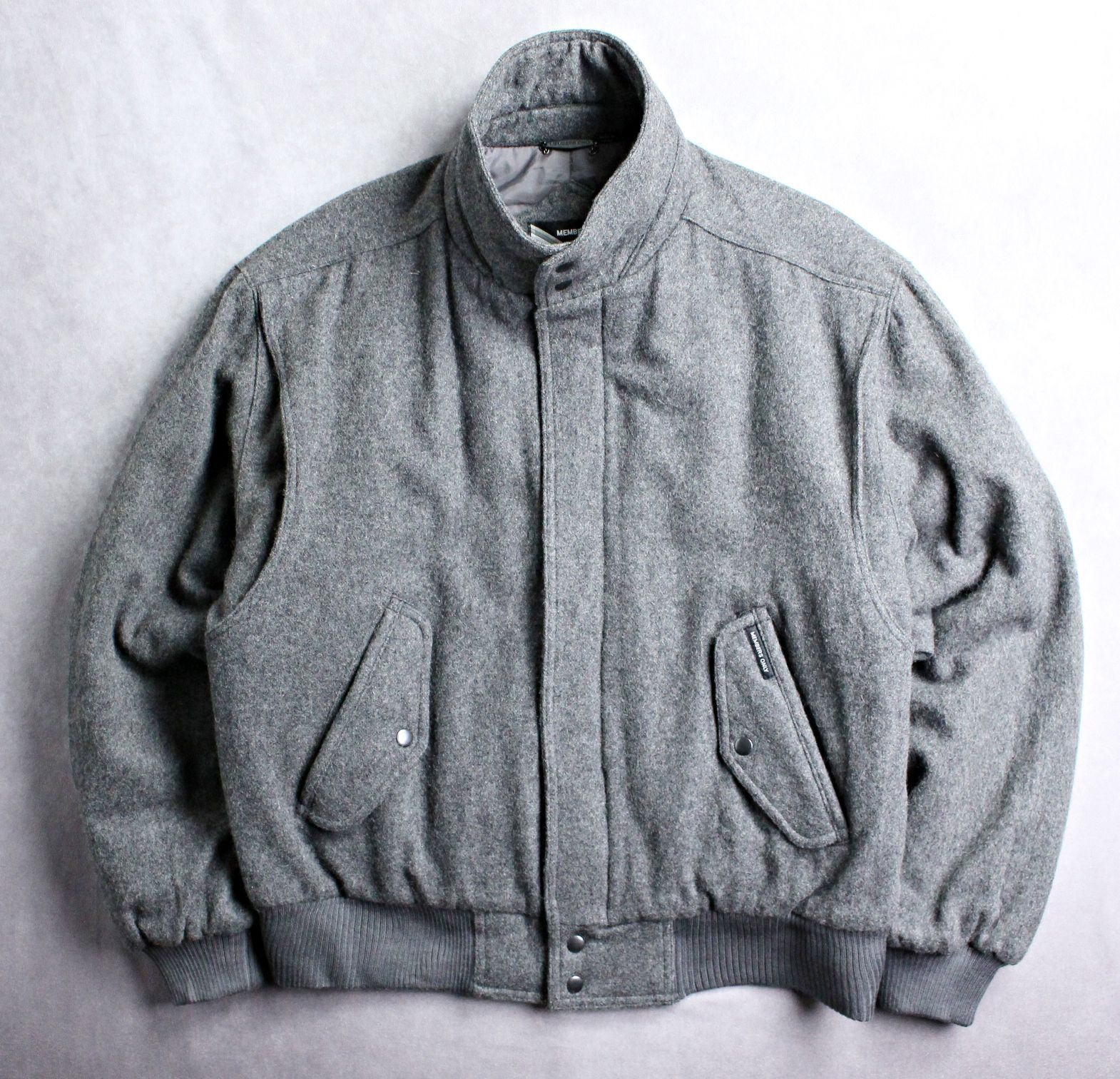MEMBERS ONLY】90s～00s 薄中綿入り スタンドカラー ウールブルゾン