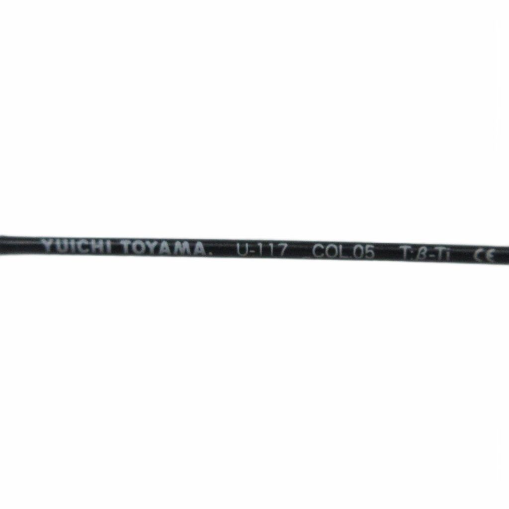 【中古】ユウイチ トヤマ YUICHI TOYAMA U-117 Abby メガネ ブラック【サイズ47□21 150】【メンズ】 中古】ユウイチ トヤマ YUICHI TOYAMA U-117 Abby メガネ ブラック