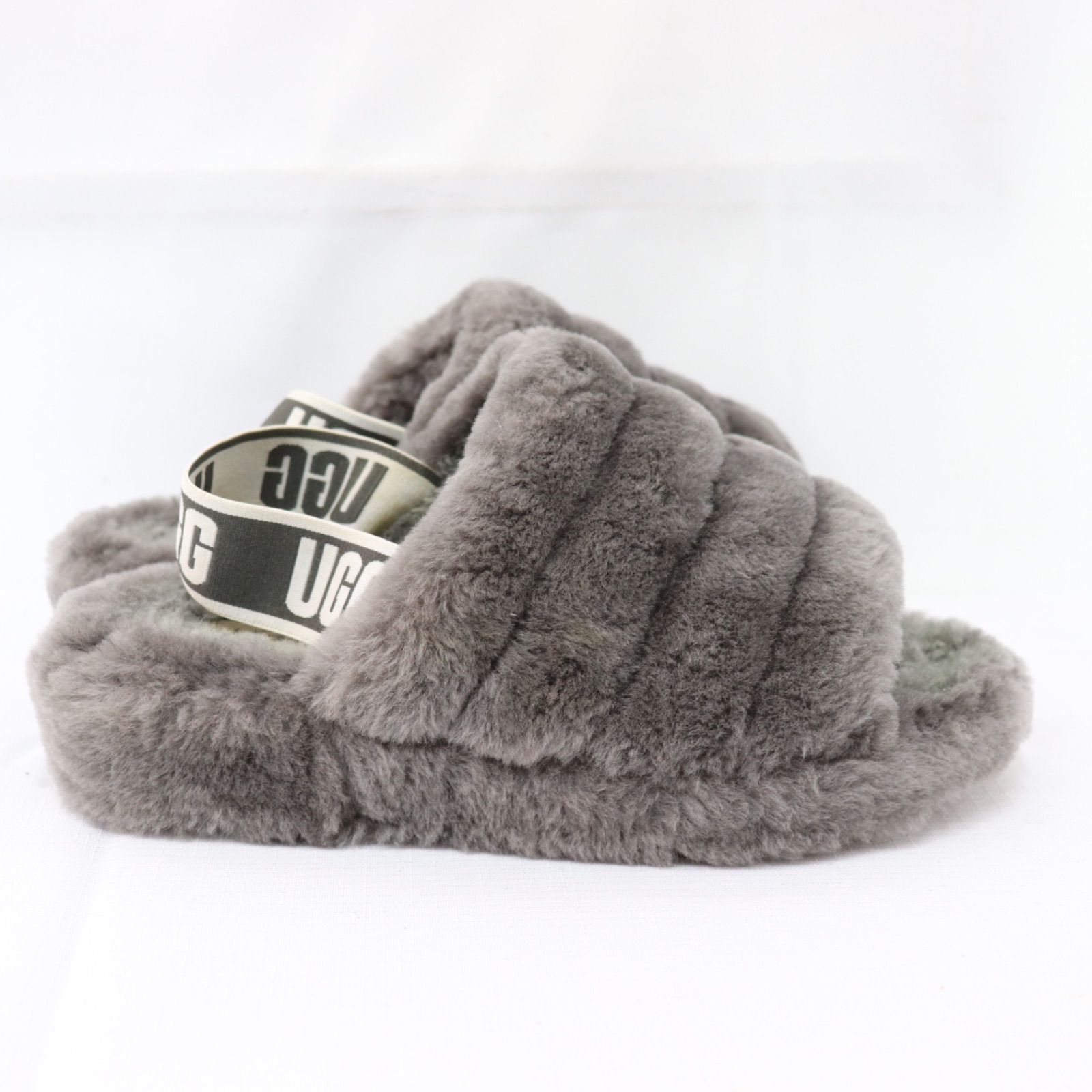 UGG フラッフ イヤー スライド サンダル FLUFF YEAH グレー　22 即日発送】UGG アグ Fluff Yeah Slide フラッフ イヤー スライド