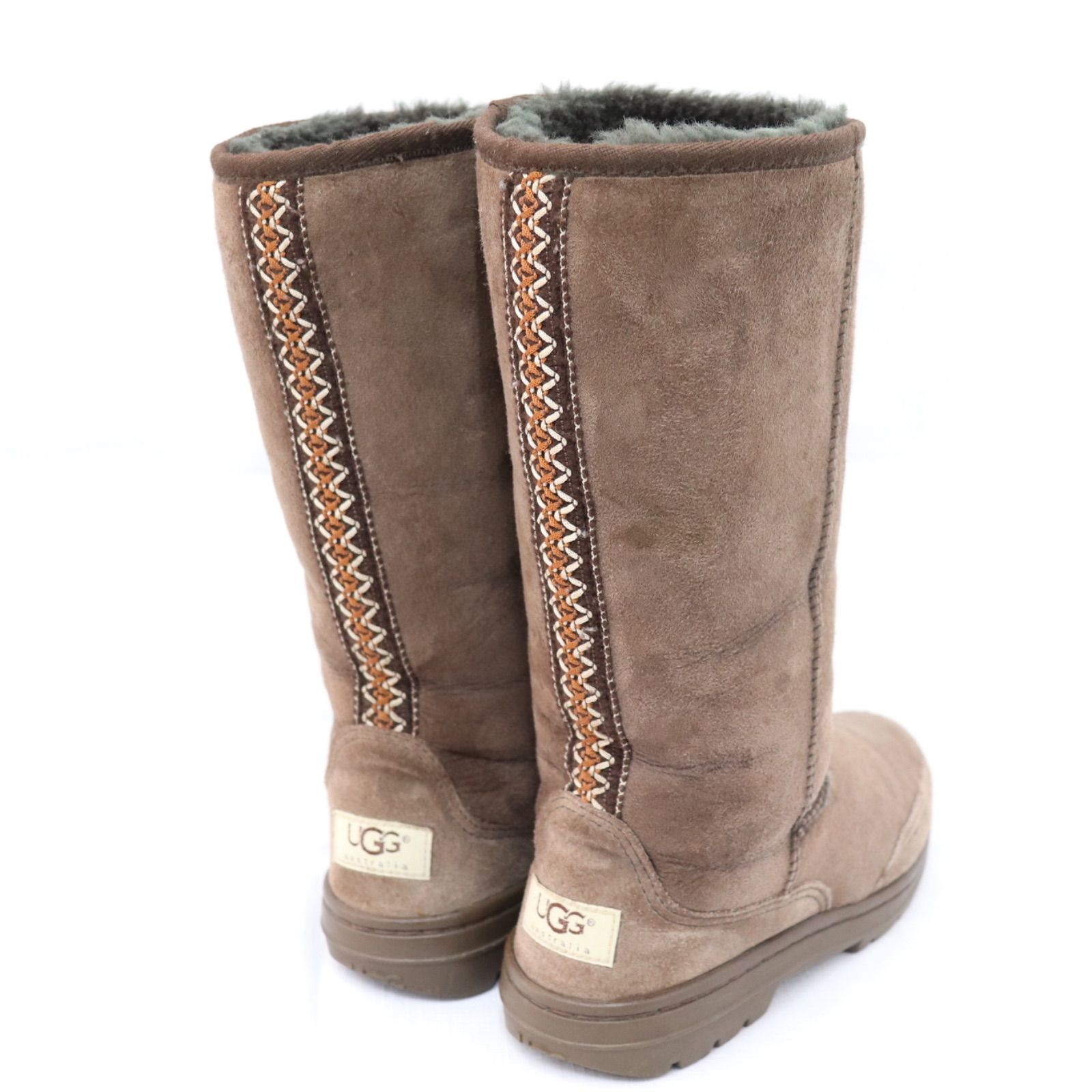 美品】UGG アグ チロリアンミドルロングブーツ 21cm レディース 即日 