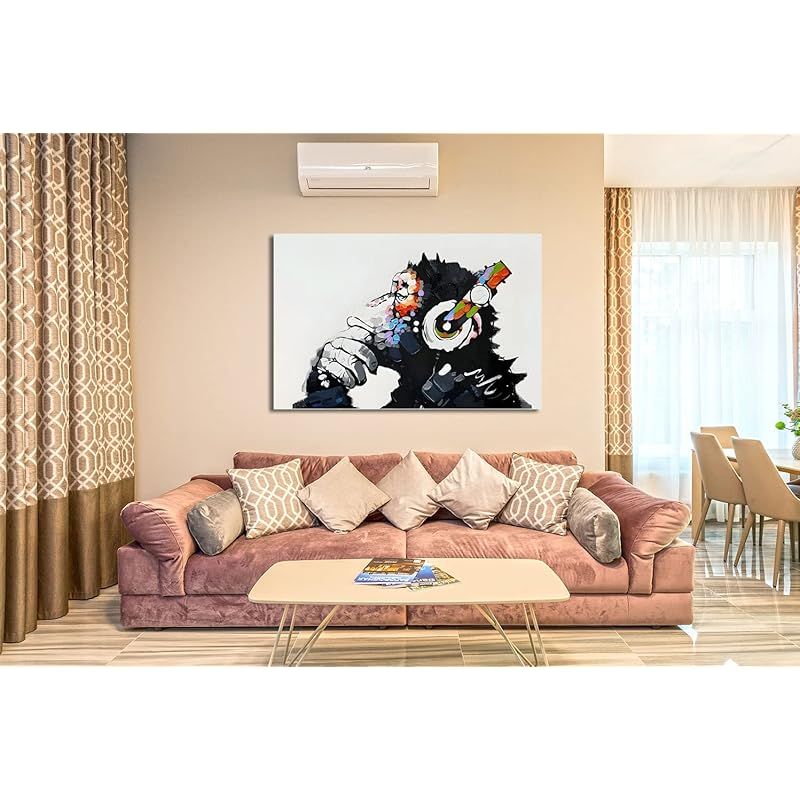 新品】 『音楽を聴いている猿』 バンクシー Banksy ポスター