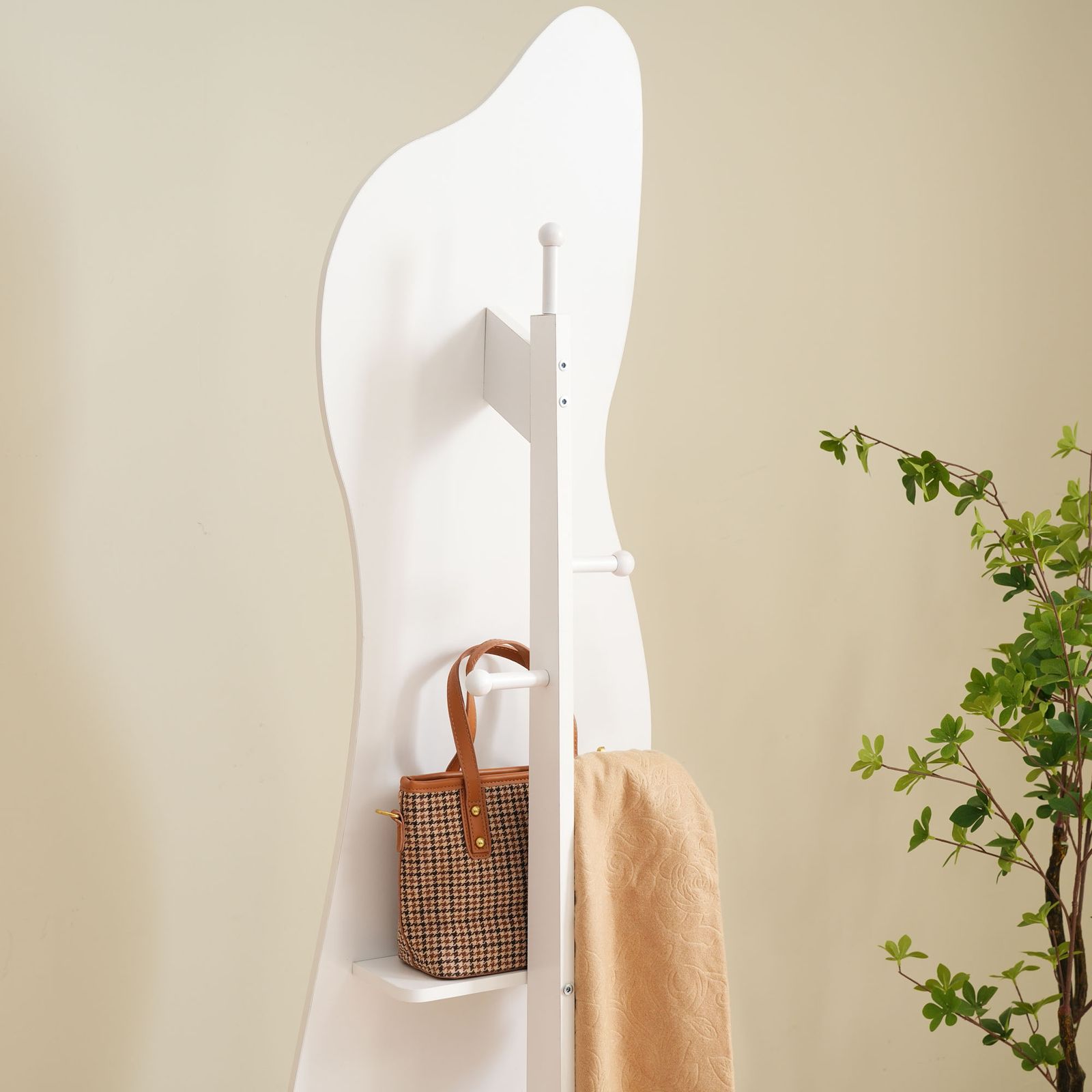 全身鏡 姿見鏡 ハンガーフック イレギュラ ハンガーフック付き鏡