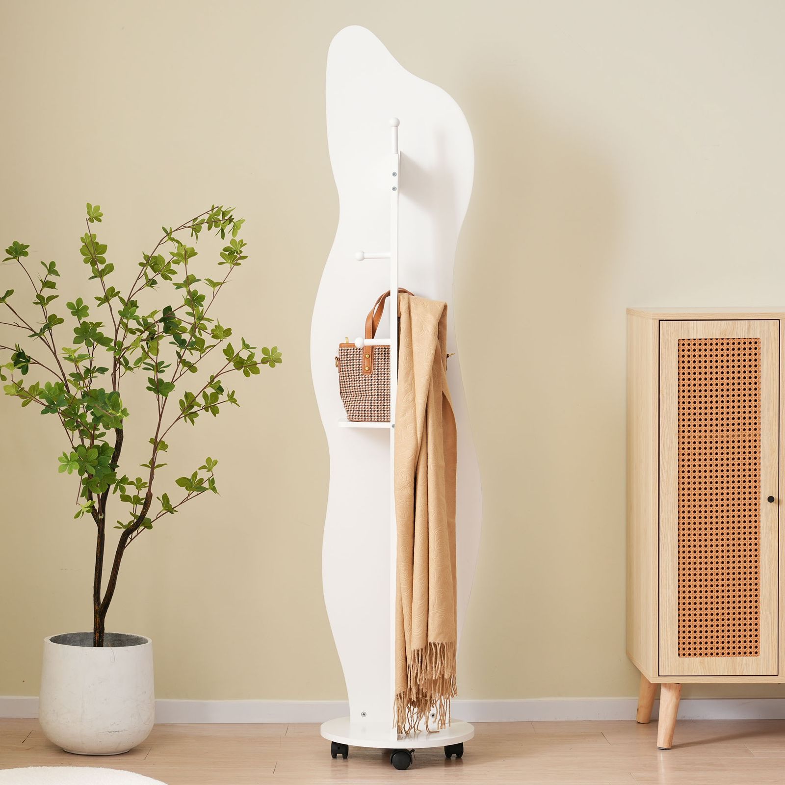 全身鏡 ハンガーフック付き 全身鏡 姿見鏡 ハンガーフック イレギュラ ハンガーフック付き鏡