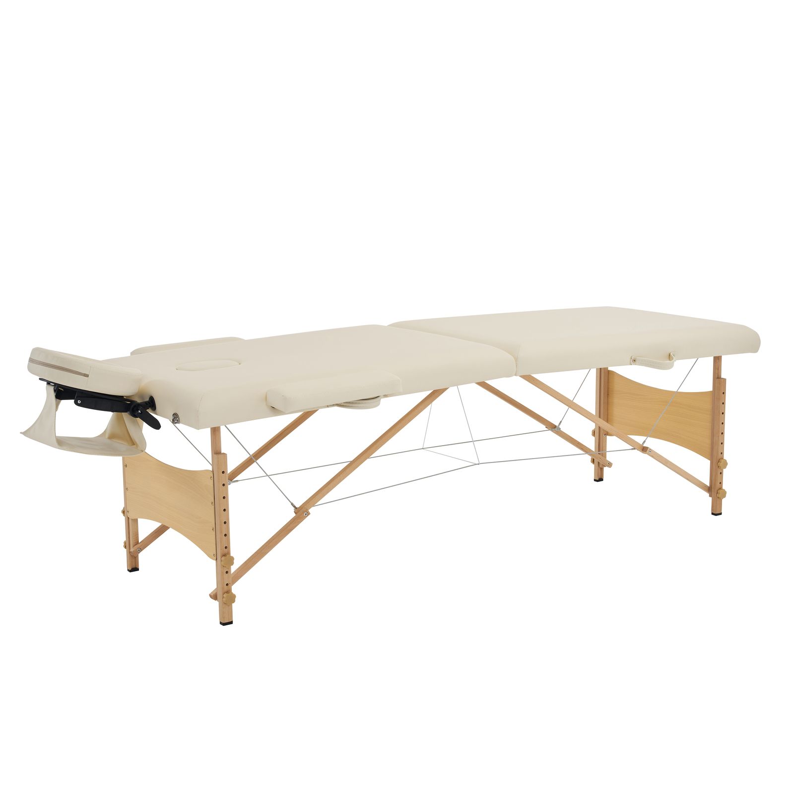 プラスサイズ】【人気商品】【アイボリー】 マッサージベッド