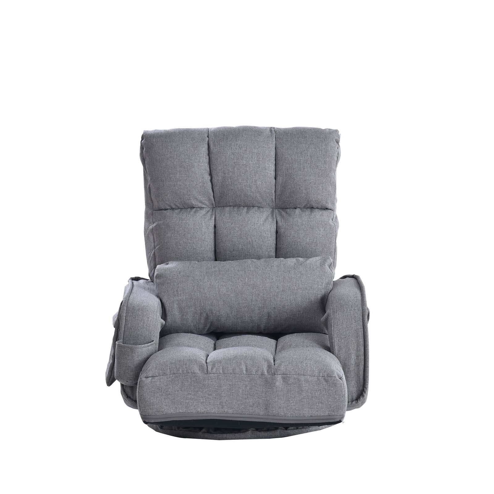 回転式座椅子 肘掛け ハイバック 座いす リクライニング 1人掛け