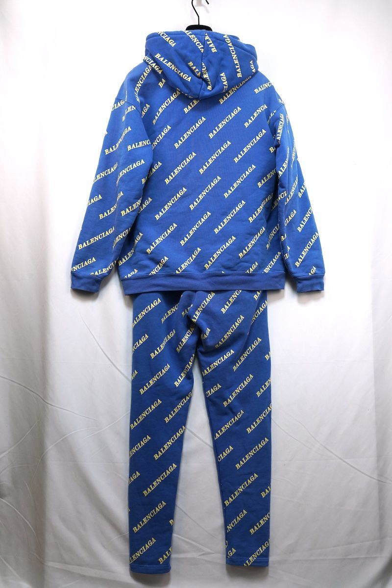 balenciaga スウェット BALENCIAGA バレンシアガ ロゴ 総柄 スウェット パーカー スウェット