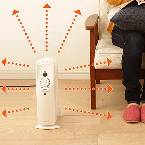 アイリスオーヤマ ヒーター オイルヒーター 3.3畳 ウェーブ型 500W