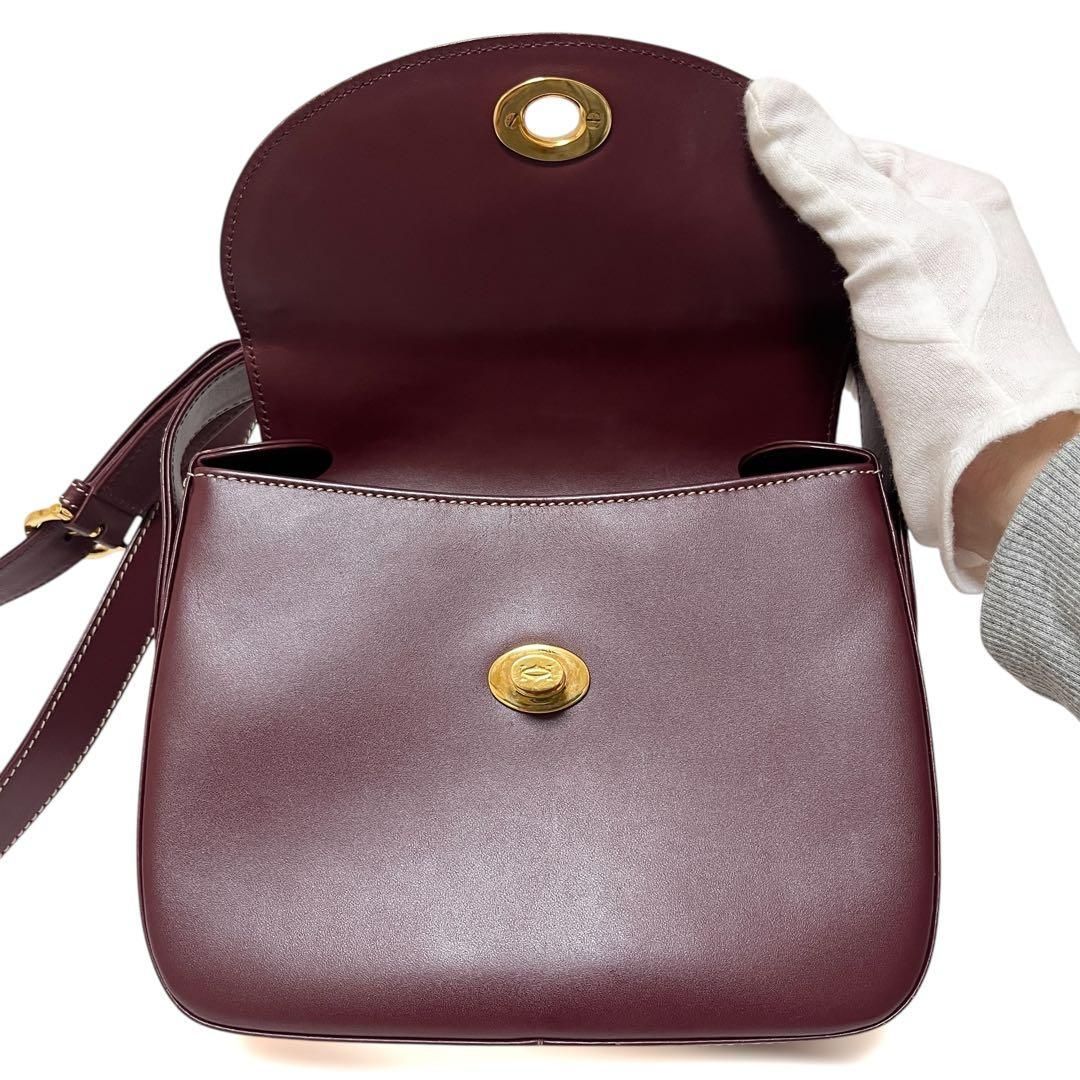 Cartier カルティエ ショルダーバッグ マストライン ターンロック