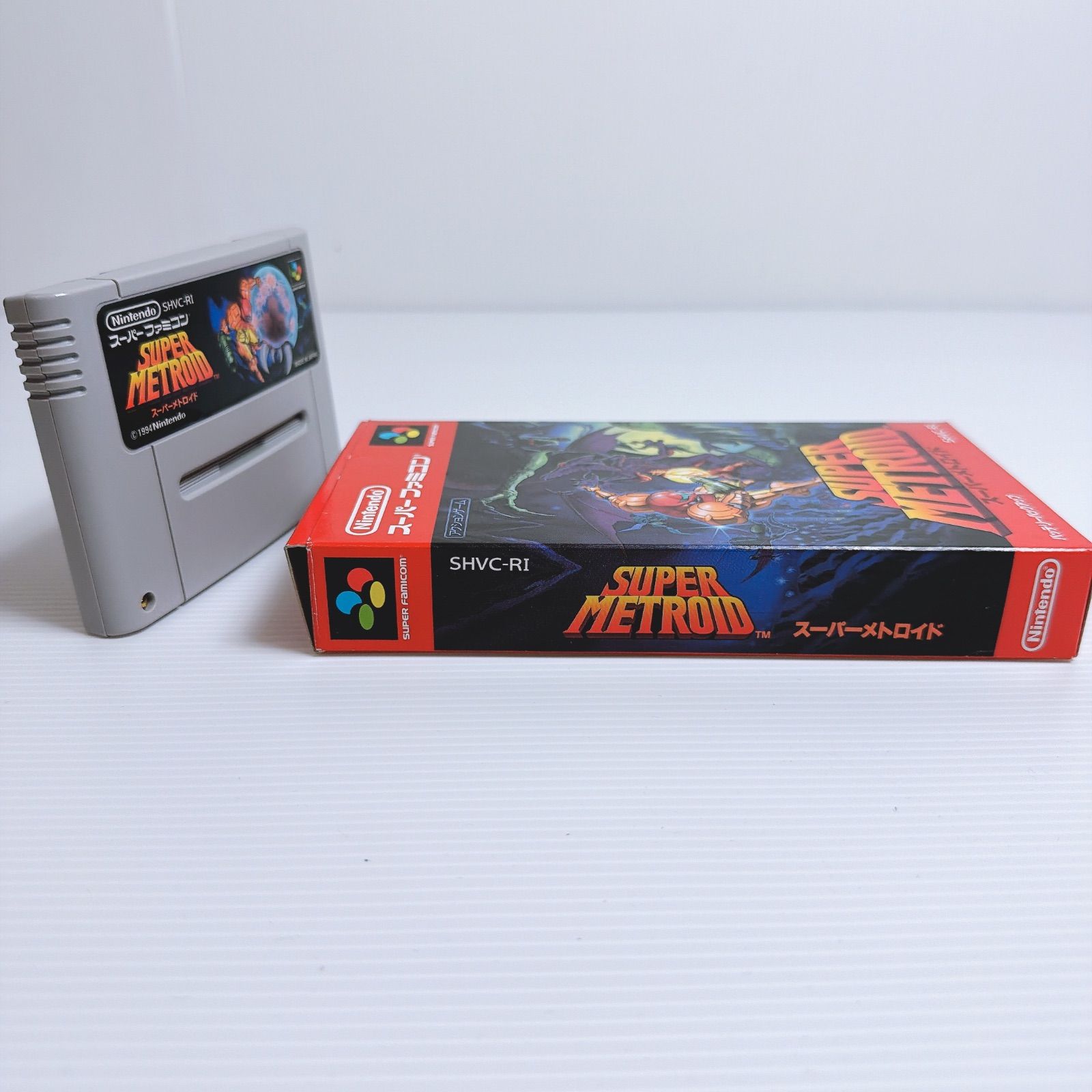  Nintendo スーパーファミコン スーパーメトロイド SHVC RI レッド 箱 説明書 ソフト付 動作品 アクションゲーム SFC ソフト スーパーファミコン
