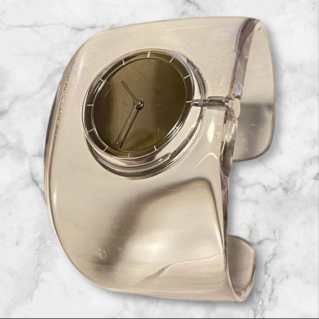 ISSEY MIYAKE 吉岡徳仁 バングルウォッチ クリア 腕時計 - メルカリ