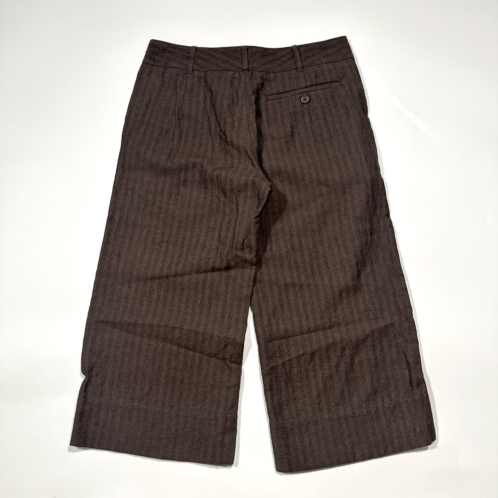 美品】MARGARET HOWELL マーガレットハウエル ウール麻混 ワイドパンツ